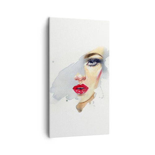 Obraz na płótnie - Odbicie w kropli wody - 45x80 cm