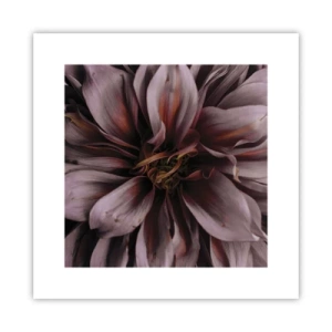 Plakat - Kwietne serce - 30x30 cm