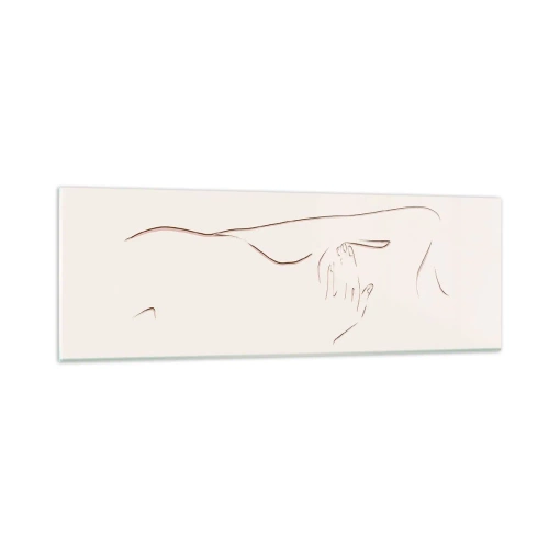 Obraz na szkle - Kształt pragnienia - 90x30 cm