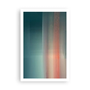 Plakat - Abstrakcja: fale światła - 61x91 cm