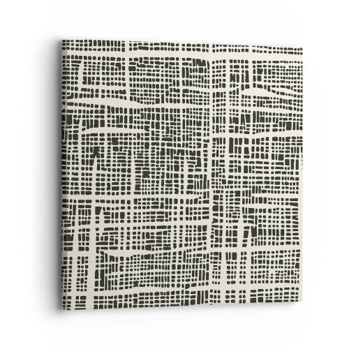 Obraz na płótnie - Kompozycja utkana - 30x30 cm