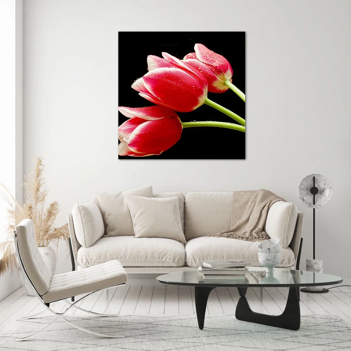 Obraz na szkle - Obietnica czystej miłości - 50x50 cm