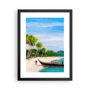 Plakat w czarnej ramie - Egzotyczny sen - 30x40 cm