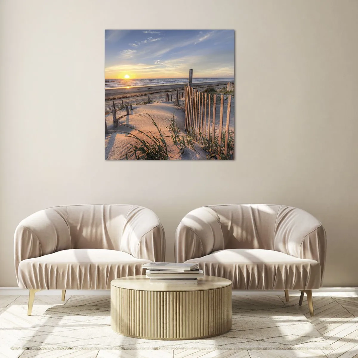 Obraz na szkle - Blask i cień wiatru - 40x40 cm