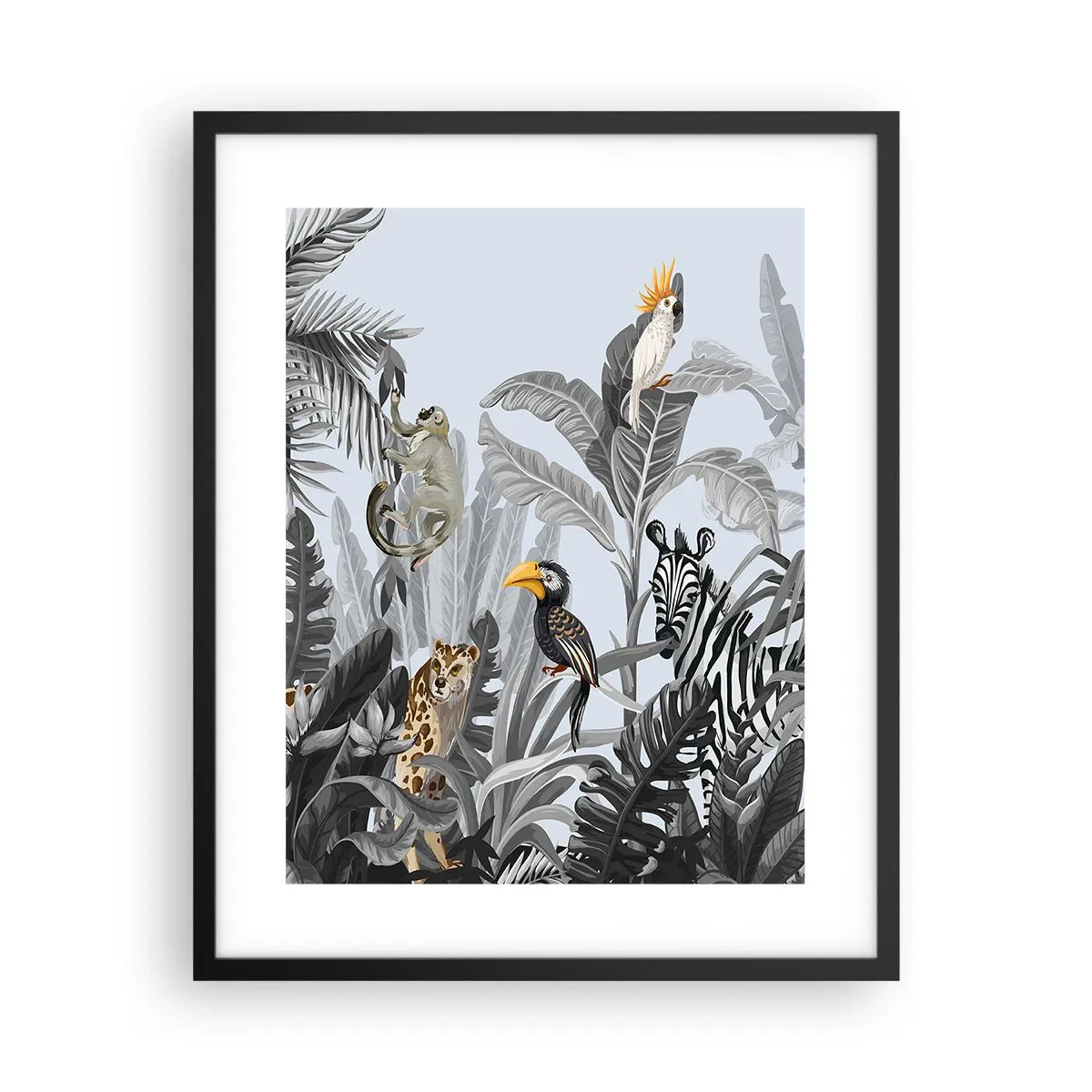 Plakat w czarnej ramie - Afrykańska bajka - 40x50 cm