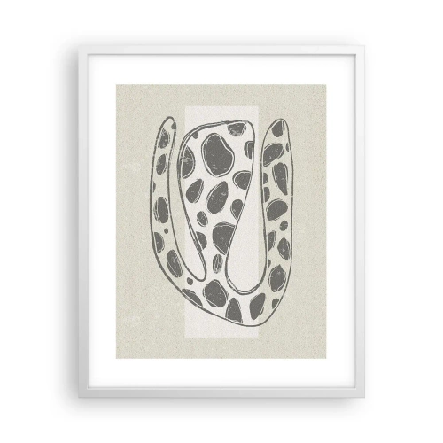 Plakat w białej ramie - Przedziwne stworzenie - 40x50 cm