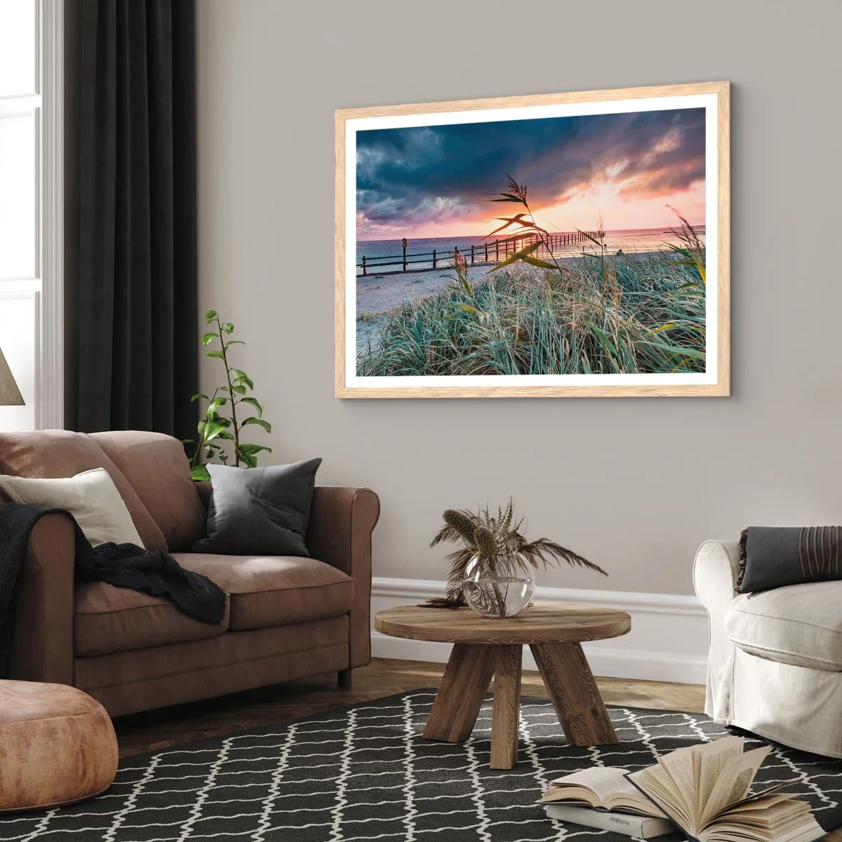 Plakat w ramie jasny dąb - Nie przemija z wiatrem - 70x50 cm