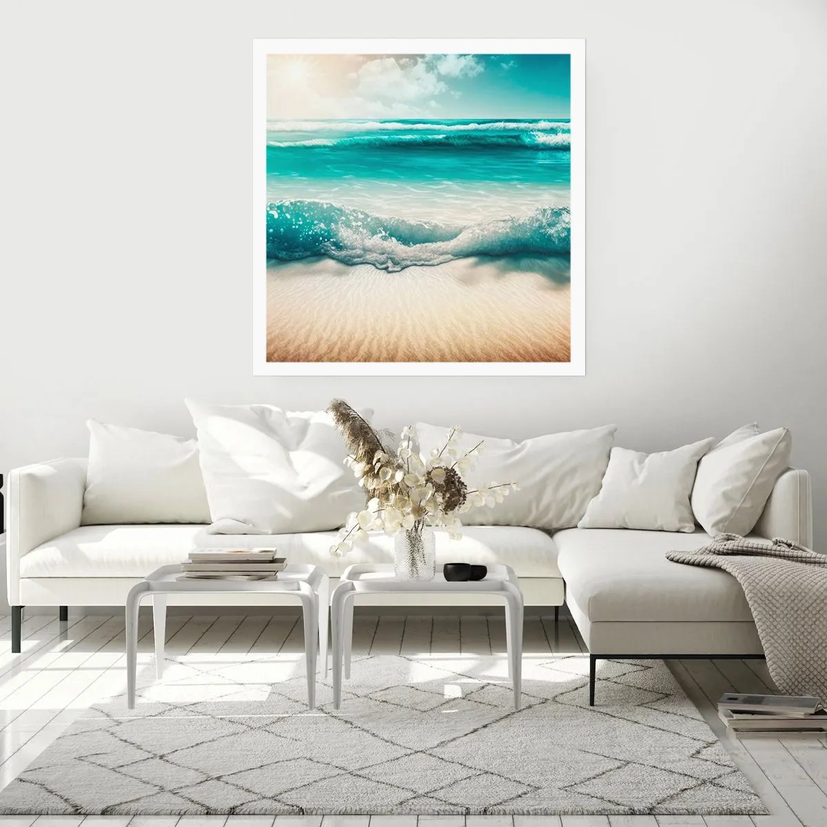 Plakat - Spokój oceanu - 60x60 cm
