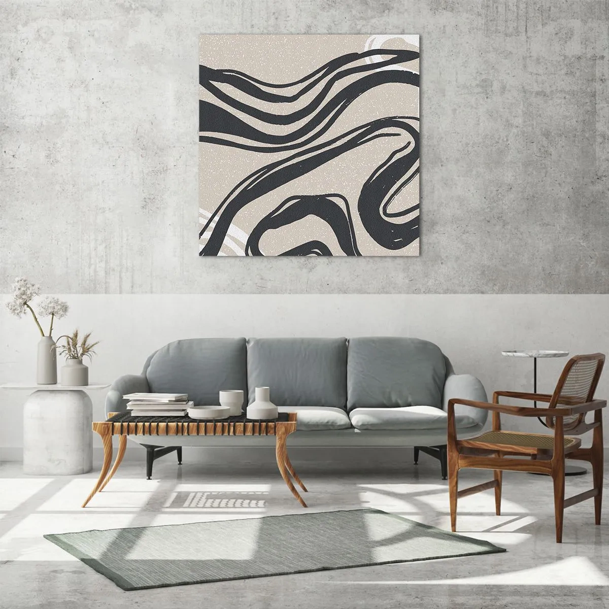 Obraz na szkle - Ekspresja zwielokrotniona - 60x60 cm