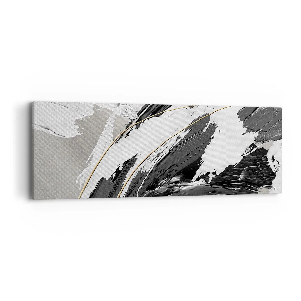 Obraz na płótnie - Abstrakcja z rozmachem - 90x30 cm