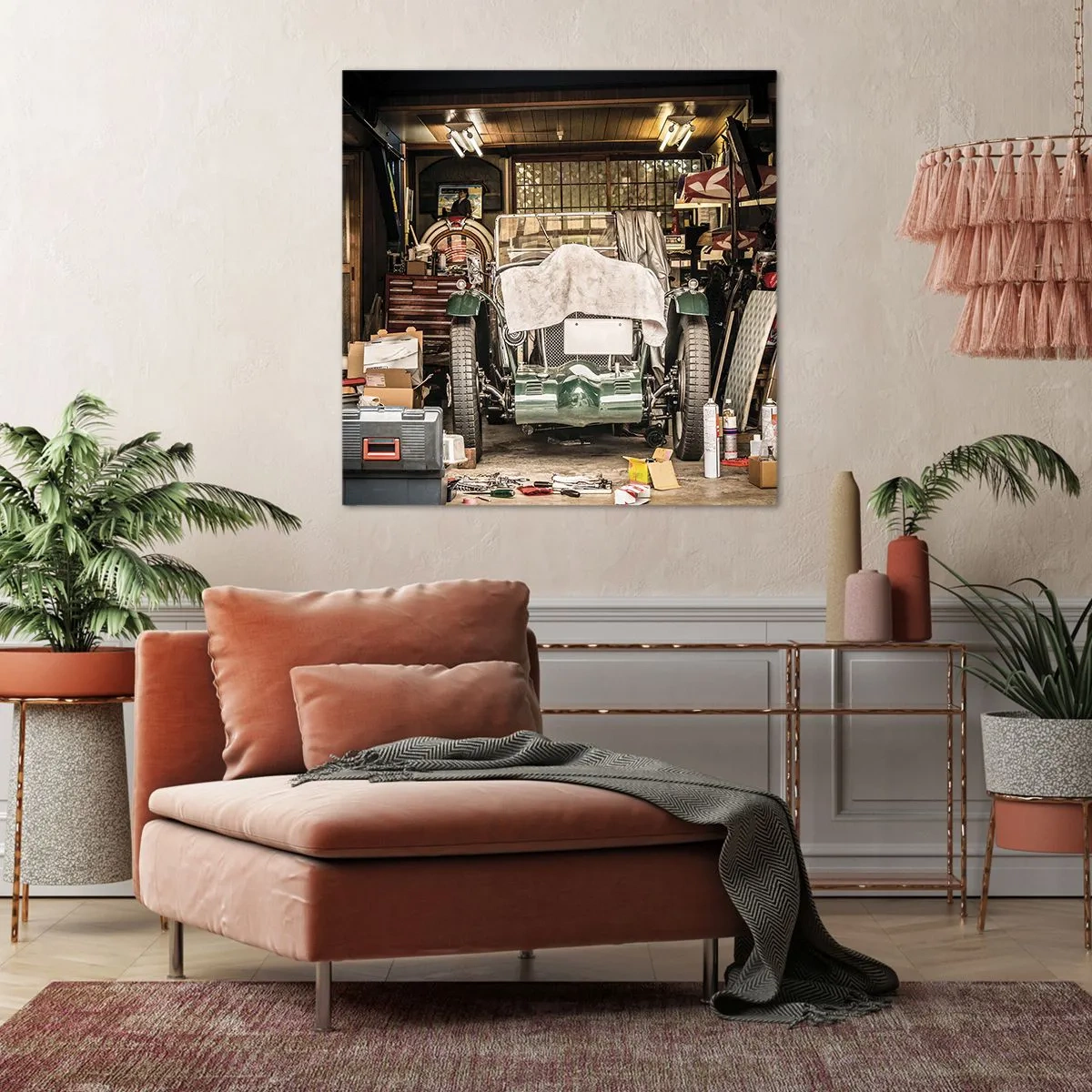 Obraz na płótnie - Powrót do przeszłości - 60x60 cm