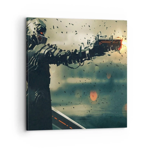 Obraz na płótnie - Zabójcza broń - twój własny Terminator - 70x70 cm