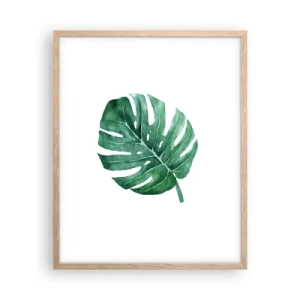 Plakat w ramie jasny dąb - Zielony koncept - 40x50 cm