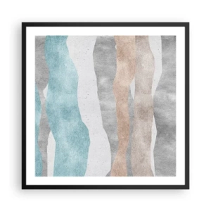 Plakat w czarnej ramie - Studium bliskości - 60x60 cm