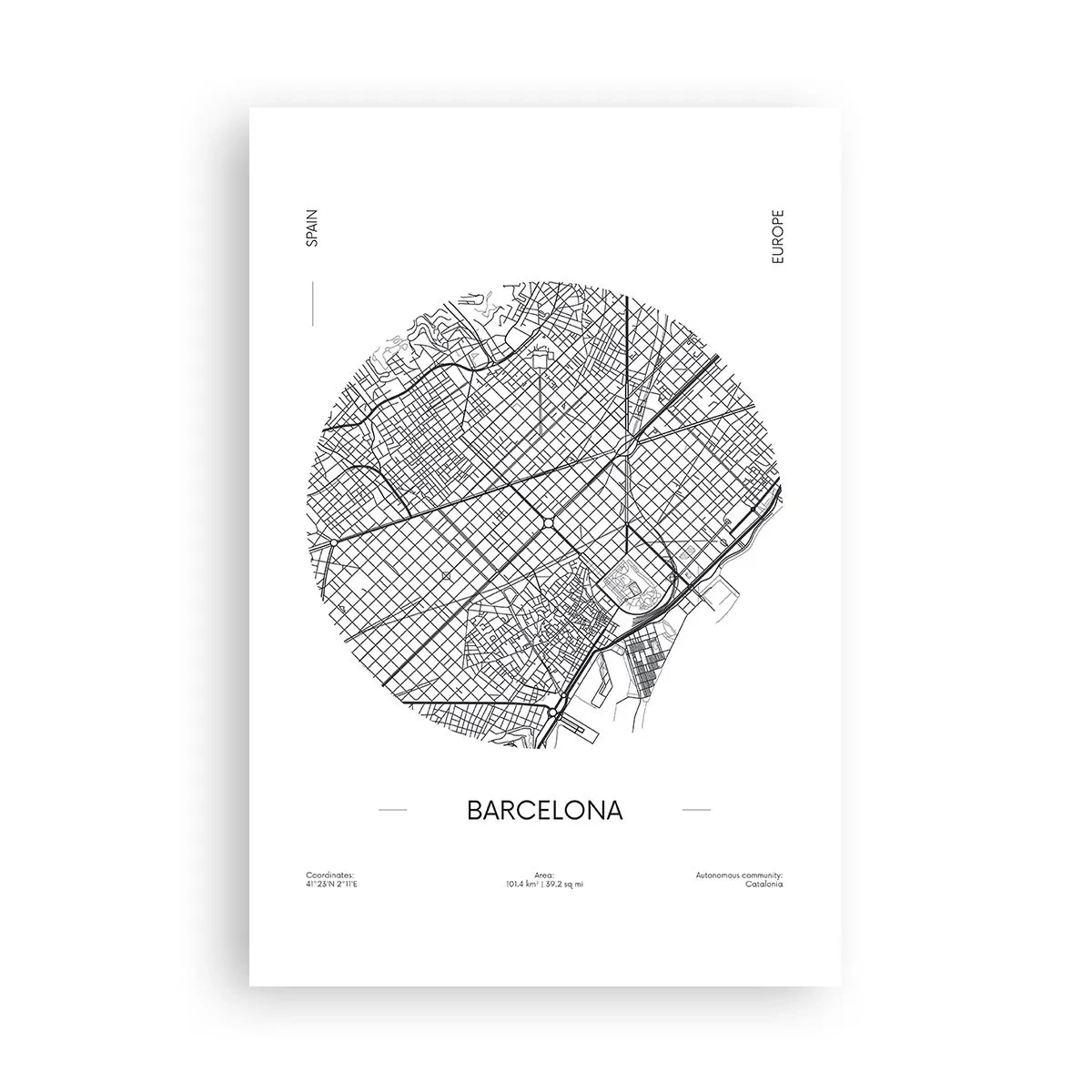Plakat - Anatomia Barcelony - 61x91 cm