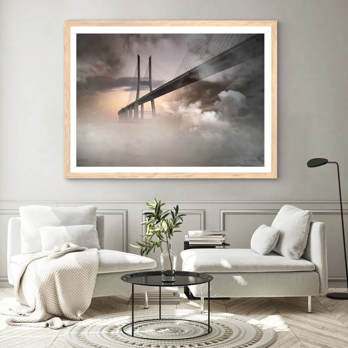 Plakat w ramie jasny dąb - Nad rzeką, której nie ma - 40x30 cm