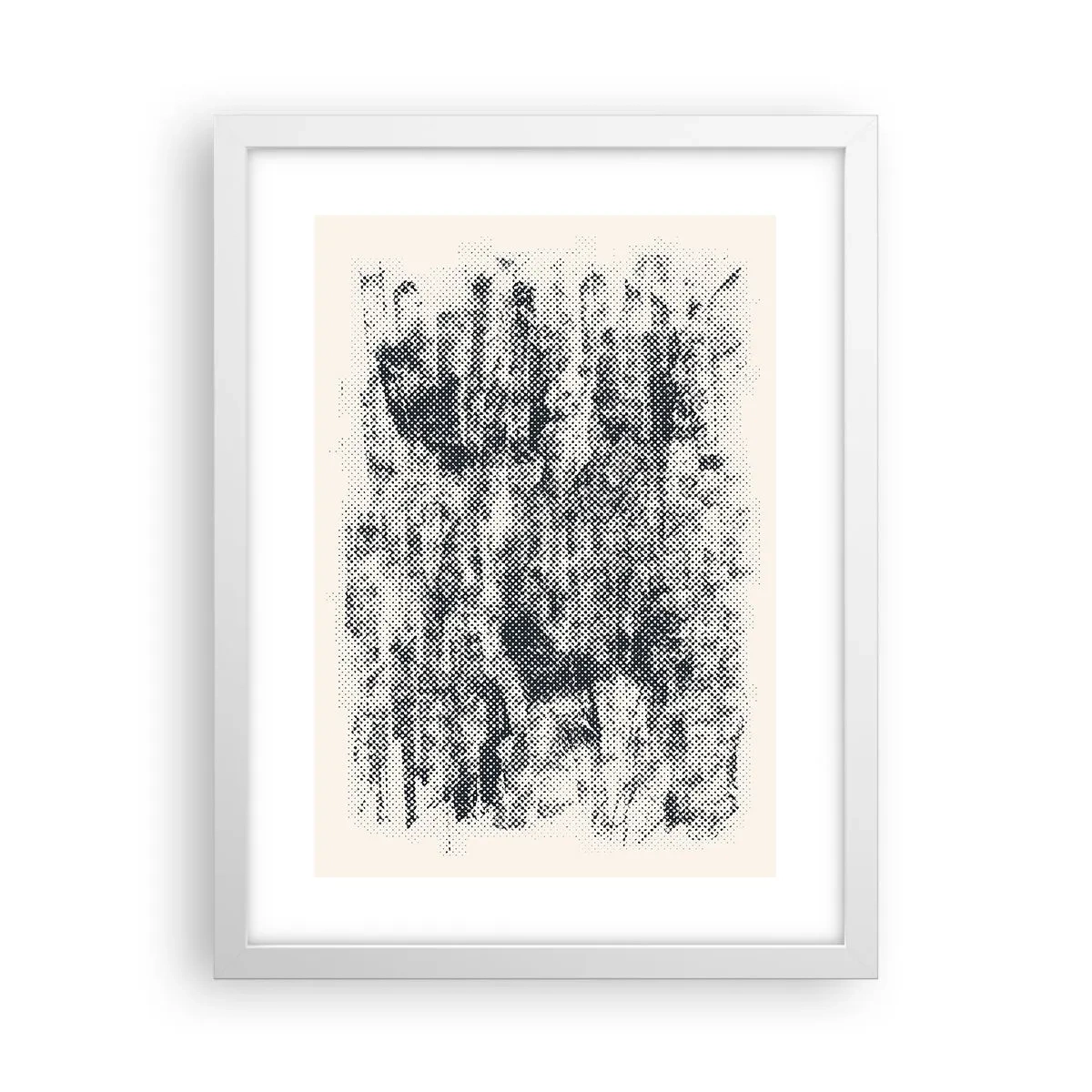 Plakat w białej ramie - Mglista kompozycja - 30x40 cm