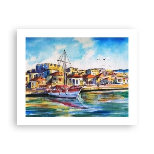 Plakat - Tęczowe popołudnie - 50x40 cm