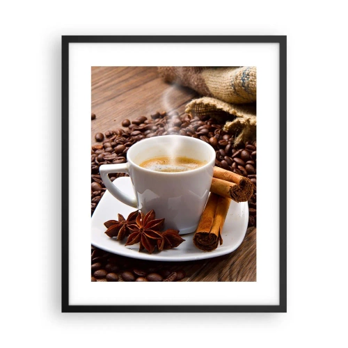 Plakat w czarnej ramie - Korzenny smak i aromat - 40x50 cm