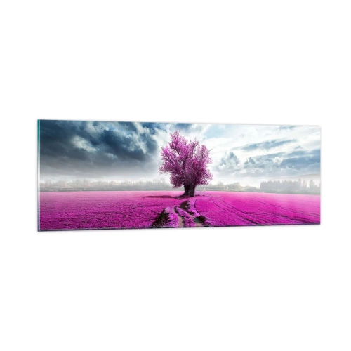 Obraz na szkle - Wrzosowisko - uroczysko - 90x30 cm
