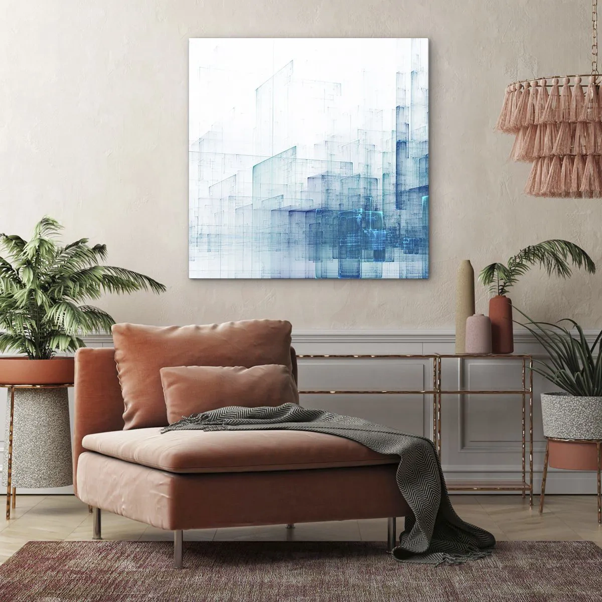 Obraz na płótnie - Jak stała się przestrzeń - 40x40 cm