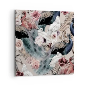 Obraz na płótnie - W pałacowym ogrodzie - 50x50 cm