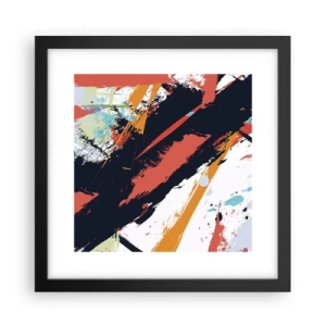 Plakat w czarnej ramie - Kompozycja dynamiczna - 30x30 cm