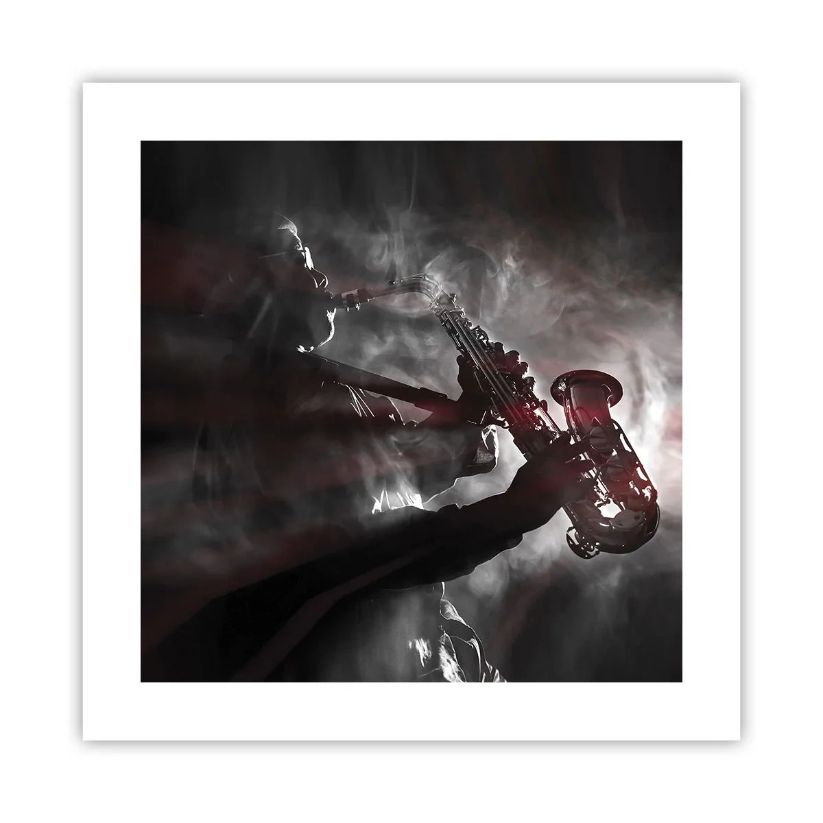 Plakat - W oparach jazzu - 40x40 cm