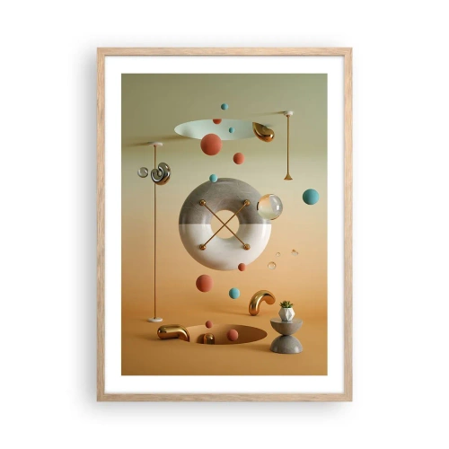 Plakat w ramie jasny dąb - Wszystko się zdarzyć może - 50x70 cm