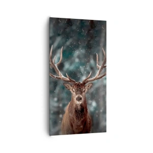 Obraz na płótnie - Król lasu ukoronowany - 65x120 cm