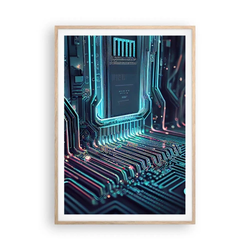 Plakat w ramie jasny dąb - Tak sobie myślę… - 70x100 cm