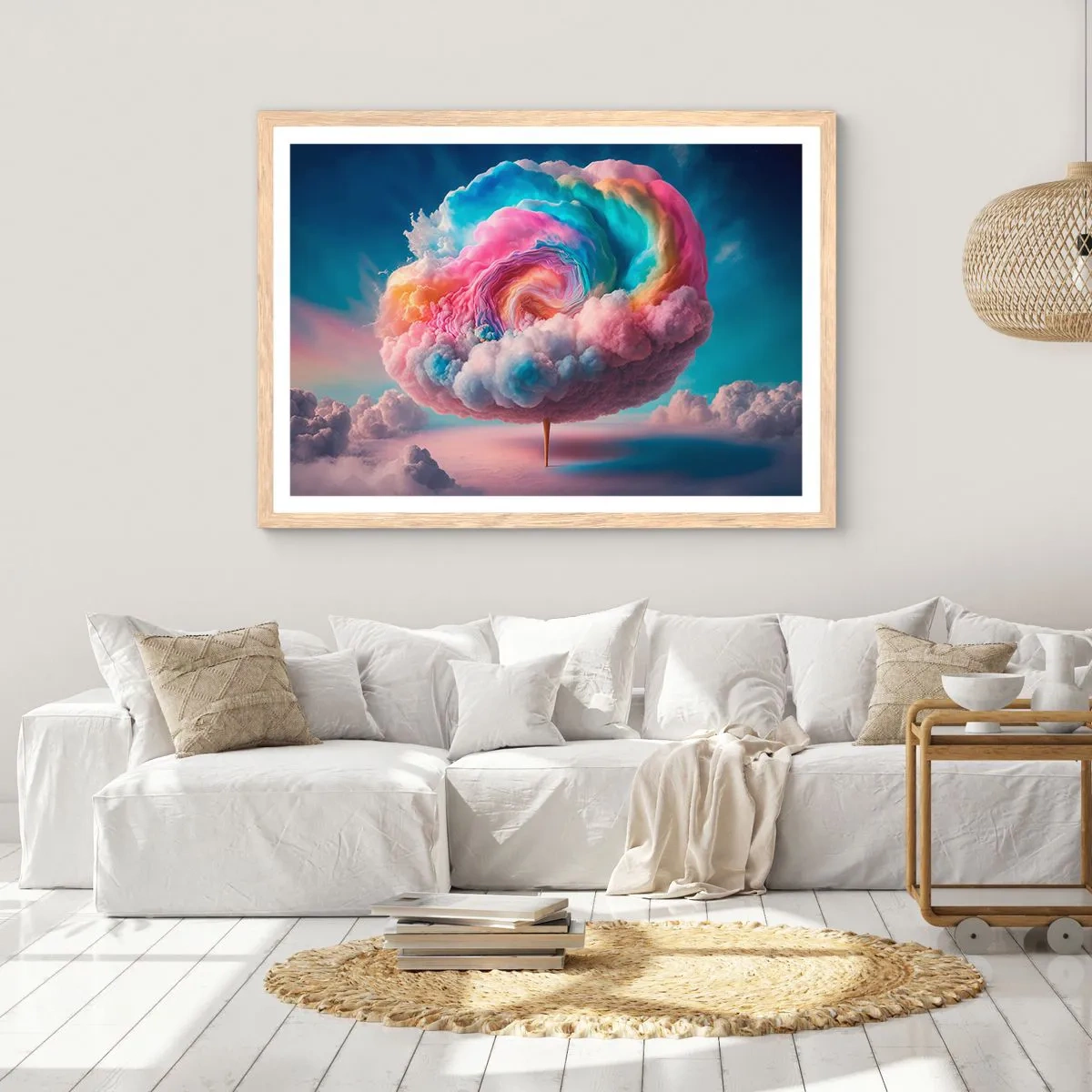 Plakat w ramie jasny dąb - Sen o wesołym miasteczku - 91x61 cm