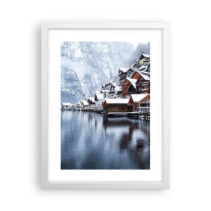 Plakat w białej ramie - W zimowej dekoracji - 30x40 cm