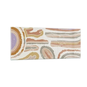 Obraz na szkle - Barwne przekroje - 100x40 cm