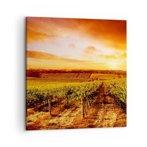 Obraz na płótnie - Delikatnie owocowe z nutą słońca - 60x60 cm