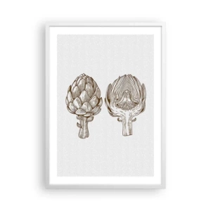 Plakat w białej ramie - Lekcja anatomii - 50x70 cm