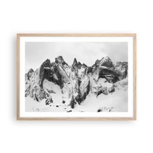 Plakat w ramie jasny dąb - Granitowa groźna grań - 70x50 cm