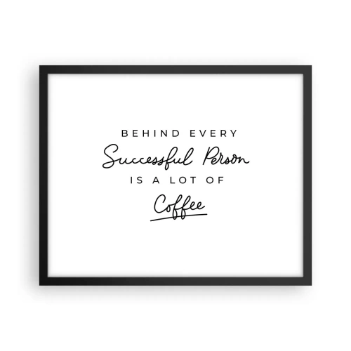 Plakat w czarnej ramie - Tajemnica sukcesu - 50x40 cm