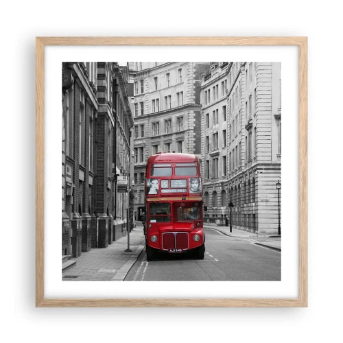 Plakat w ramie jasny dąb - Codzienność nie musi być szara - 50x50 cm