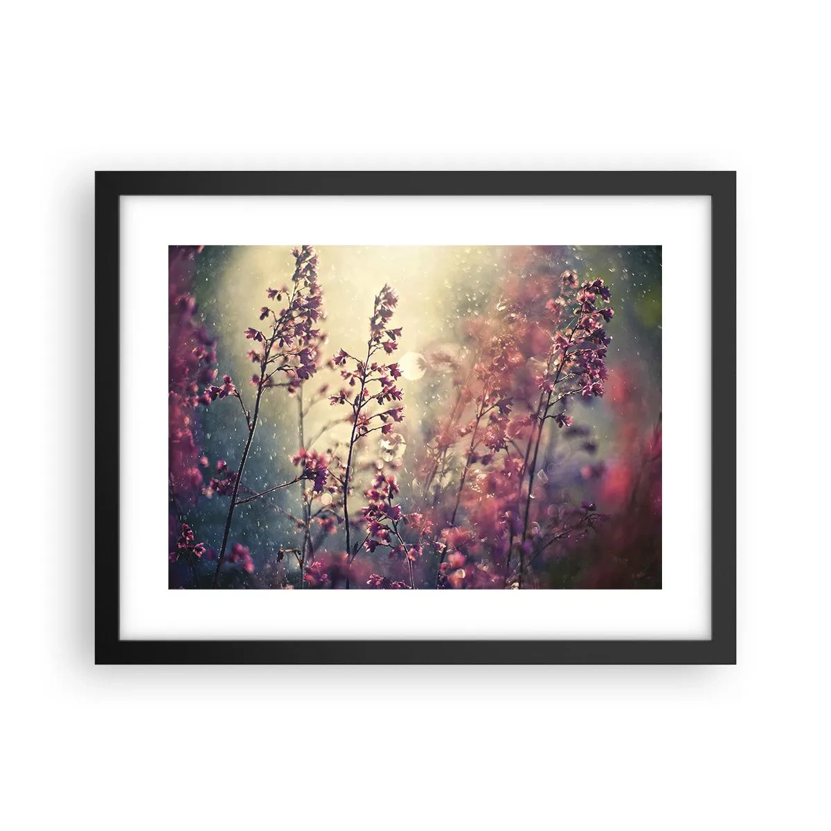 Plakat w czarnej ramie - Tajemniczy ogród - 40x30 cm