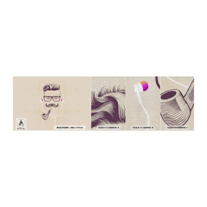 Fototapeta Próbka Premium Canvas - Prawdziwy mężczyzna? - Mężczyzna, Abstrakcja, Fajka - 100x30 cm