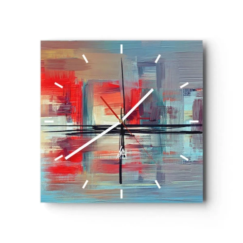 Zegar ścienny - Pejzaż w nieznanym wymiarze - 40x40 cm