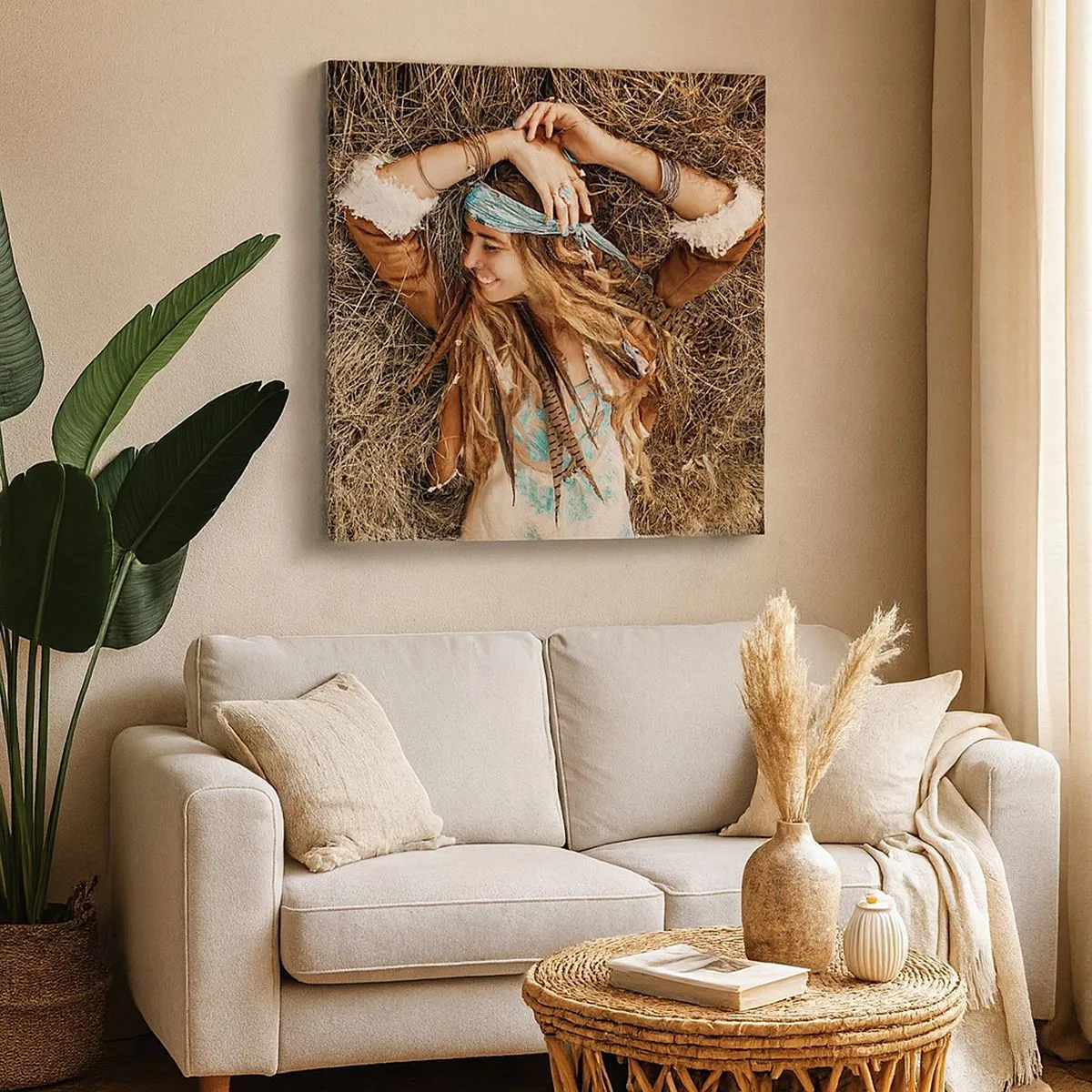 Obraz na płótnie - W drodze do lata miłości - 30x30 cm