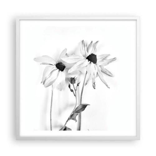 Plakat w białej ramie - Nikt nie chce być sam - 60x60 cm