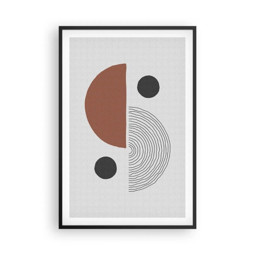 Plakat w czarnej ramie - Doskonałość koła - 61x91 cm