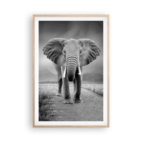 Plakat w ramie jasny dąb - Gospodarz wita - 61x91 cm