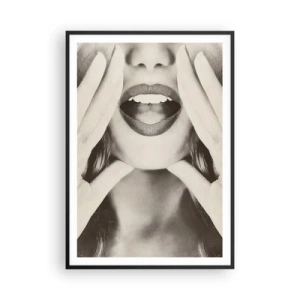 Plakat w czarnej ramie - Już idę! - 70x100 cm