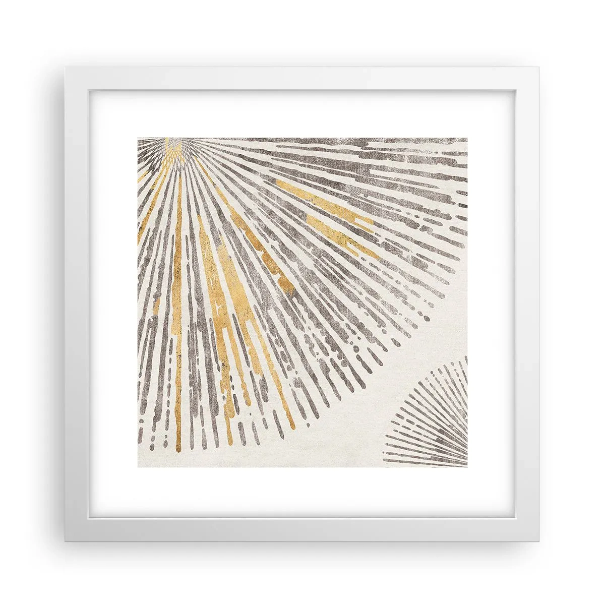 Plakat w białej ramie - Uroda promienia - 30x30 cm