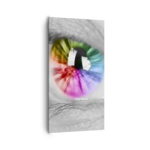 Obraz na płótnie - Patrzeć na świat kolorowo - 65x120 cm