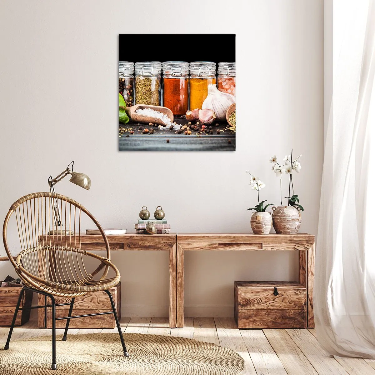 Obraz na płótnie - Żeby życie miało smak - 40x40 cm